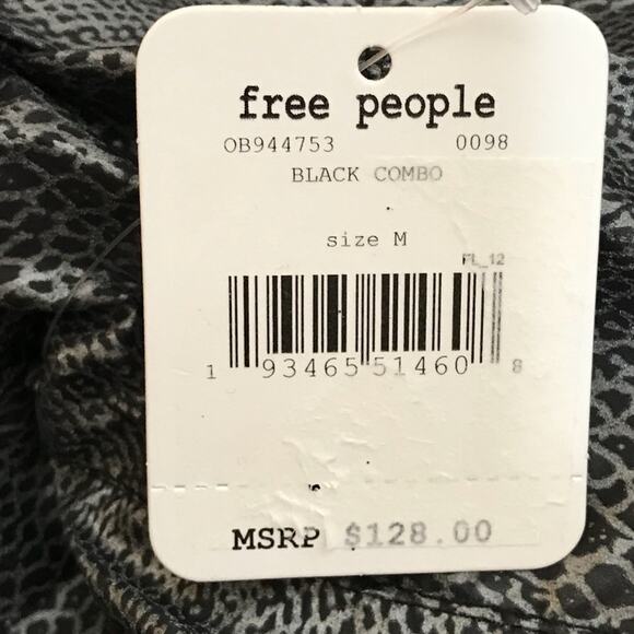 Free People Diamond Back Reflective Jacket Hooded Cropped Size Medium NEW - Picture 11 of 12